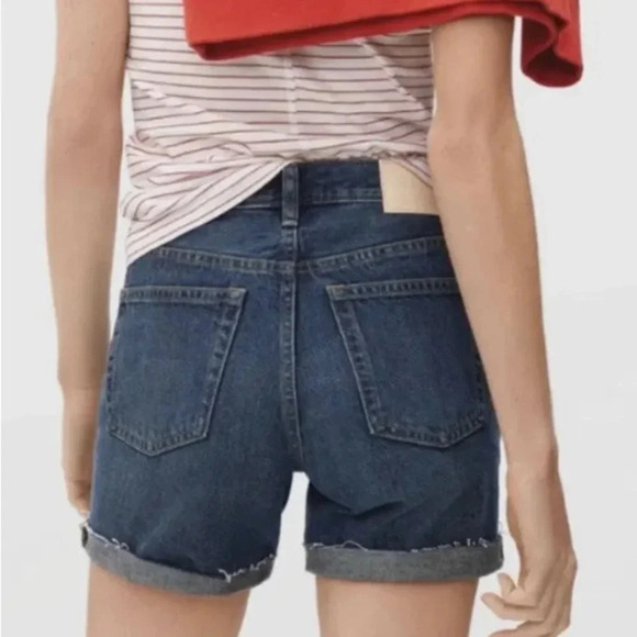 Everlane Dark Blue Jean Shorts - Picture 2 of 10